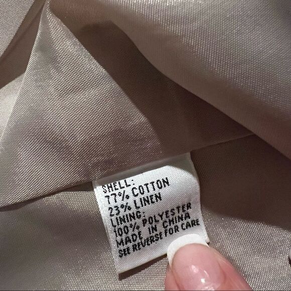 Plus Size Talbots Houndstooth Shoulder Pads Blazer Brown & White size 14 - Picture 8 of 8